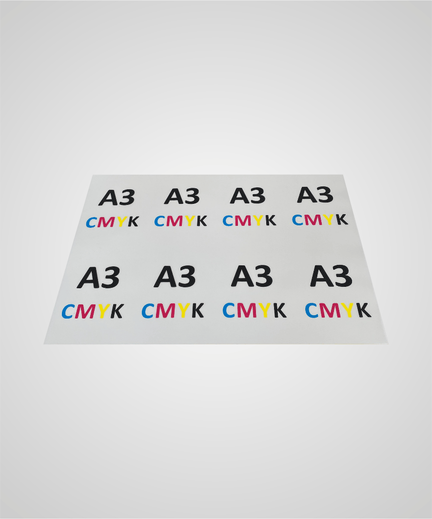 "Der A3 Bogen" CMYK + White